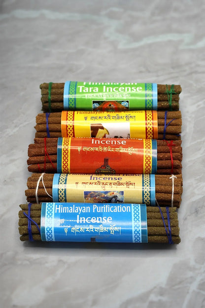 Set of 5 Himalayan Incense Sticks, handmade in Nepal - Vajracrafts