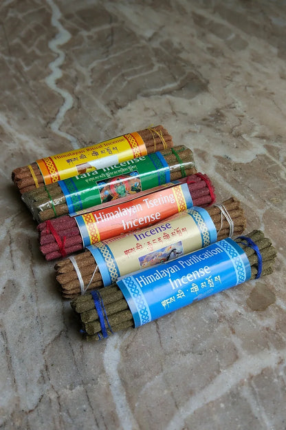 Set of 5 Himalayan Incense Sticks, handmade in Nepal - Vajracrafts