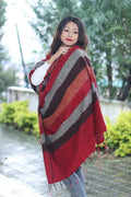 Elegant Colors Himalayan Yak Wool Blanket/Travel Throw - Vajracrafts
