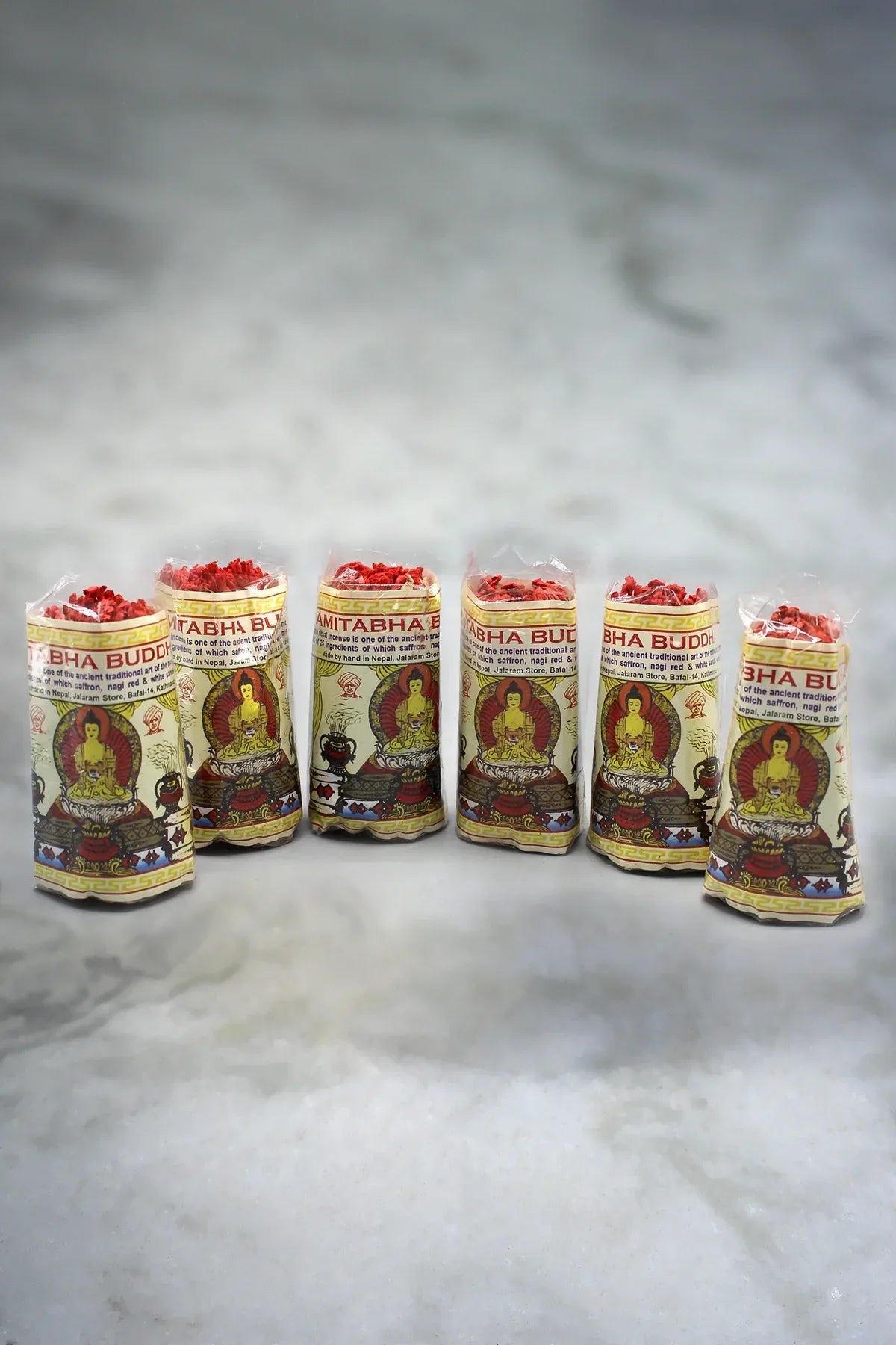 Amitabha Buddha Rope Incense - Set of 6 - Vajracrafts