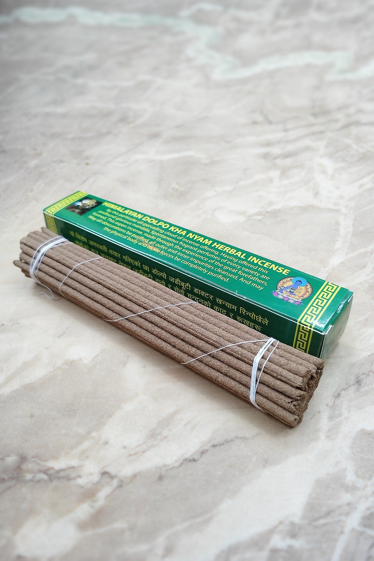 Himalayan Dolpo Kha Nyam Herbal Incense Sticks in Green, Tibetan Incense