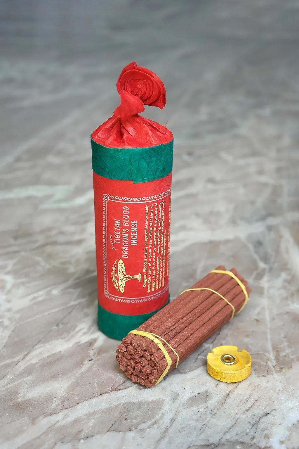 Ancient Tibetan Dragon Blood Incense Sticks, Traditional Incense handmade - Vajracrafts