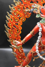 Vajra yogini hand painted copper statue 18" - Vajracrafts