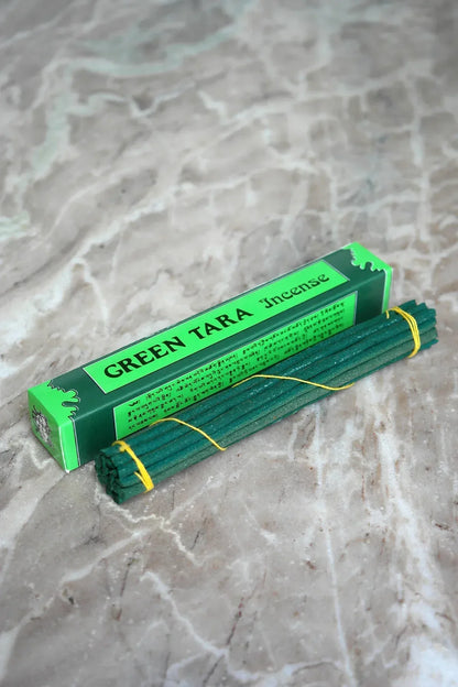 Green Tara Traditional Tibetan Incense Sticks, set of three packs - Vajracrafts