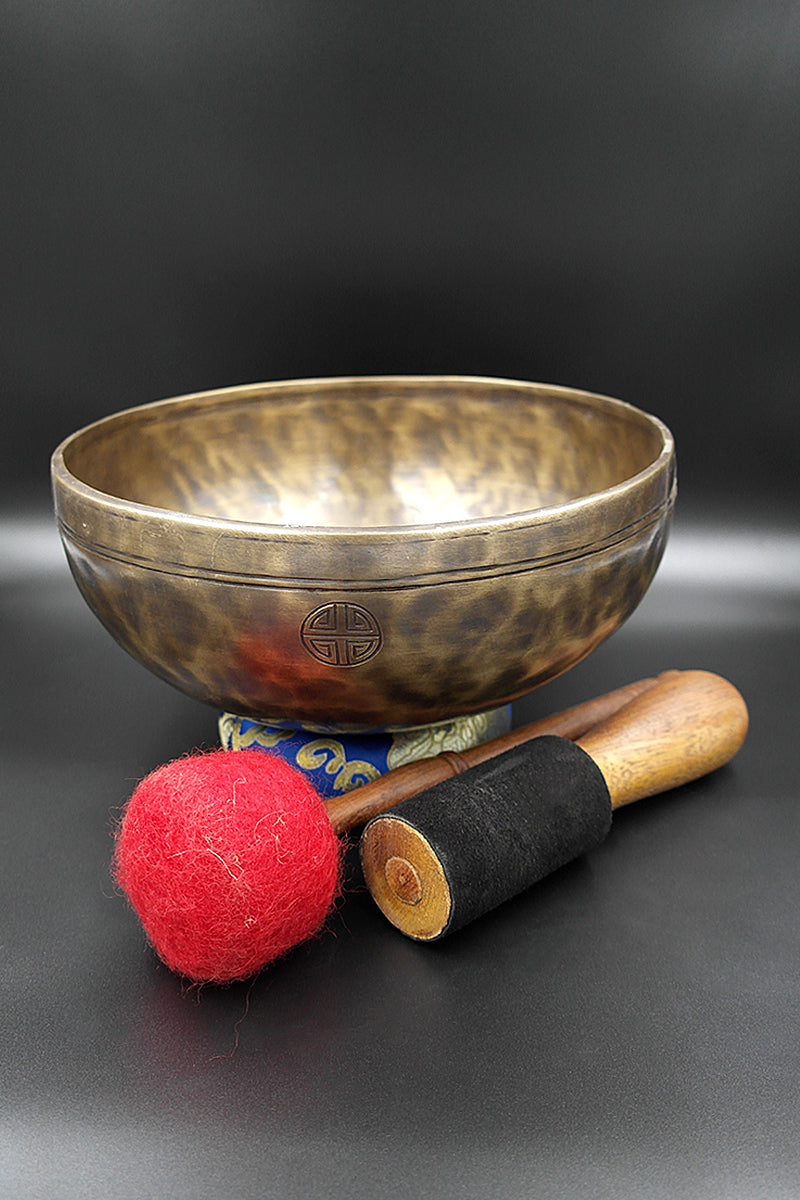 Full Moon Tibetan Singing Bowls from Nepal, hand crafted bowls 10"