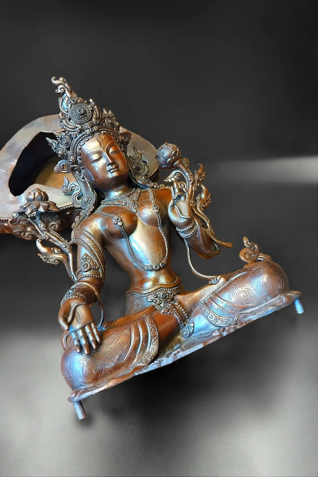 White Tara statue from Patan 20" - Vajracrafts