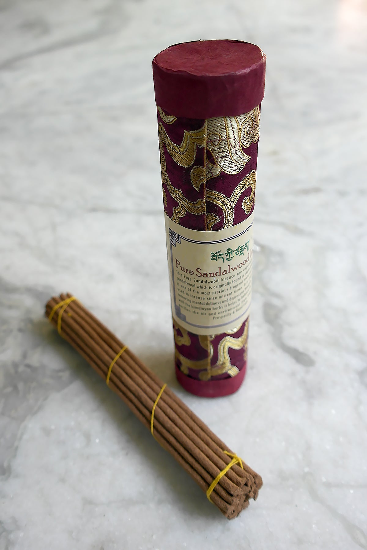 Pure Sandalwood Incense in brocade pack