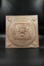 Silver Plated Tibetan Buddhist Mandala Thangka Wall hanging - Vajracrafts