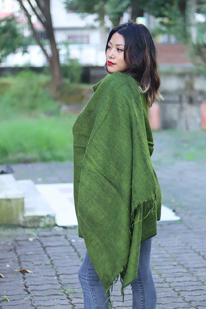 Yak Wool Shawl, Wrap Handmade in Nepal - Vajracrafts
