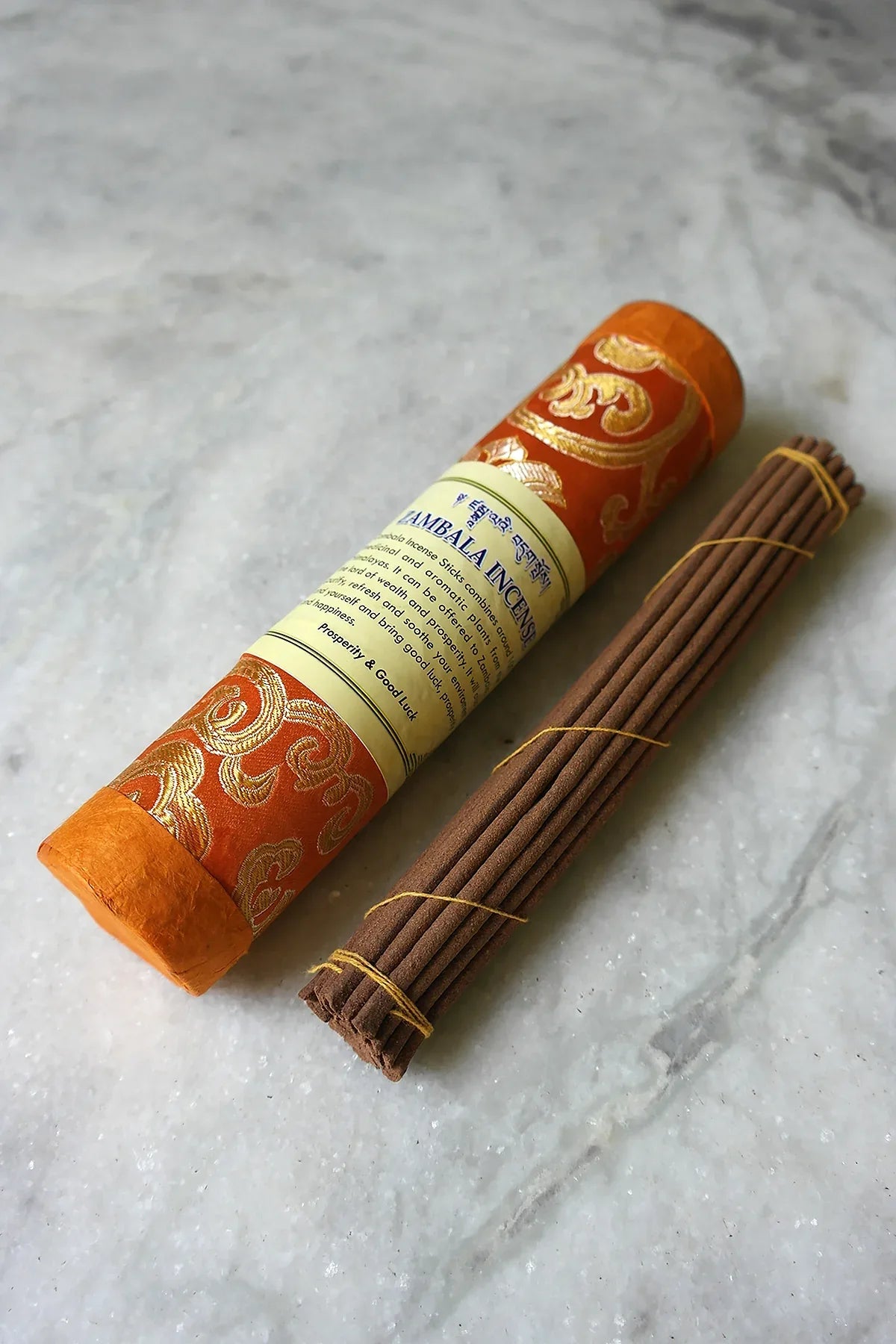 Tibetan Zambala Incense in brocade pack - Vajracrafts