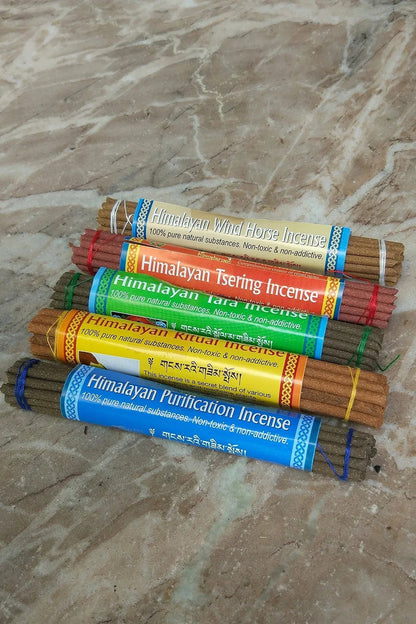 Set of 5 Mix Himalayan Incense Gift Set Handmade Incense Sticks, large - Vajracrafts