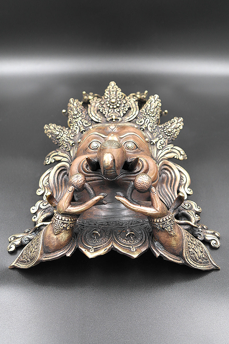Ganesh Face Wall Hanging in Copper