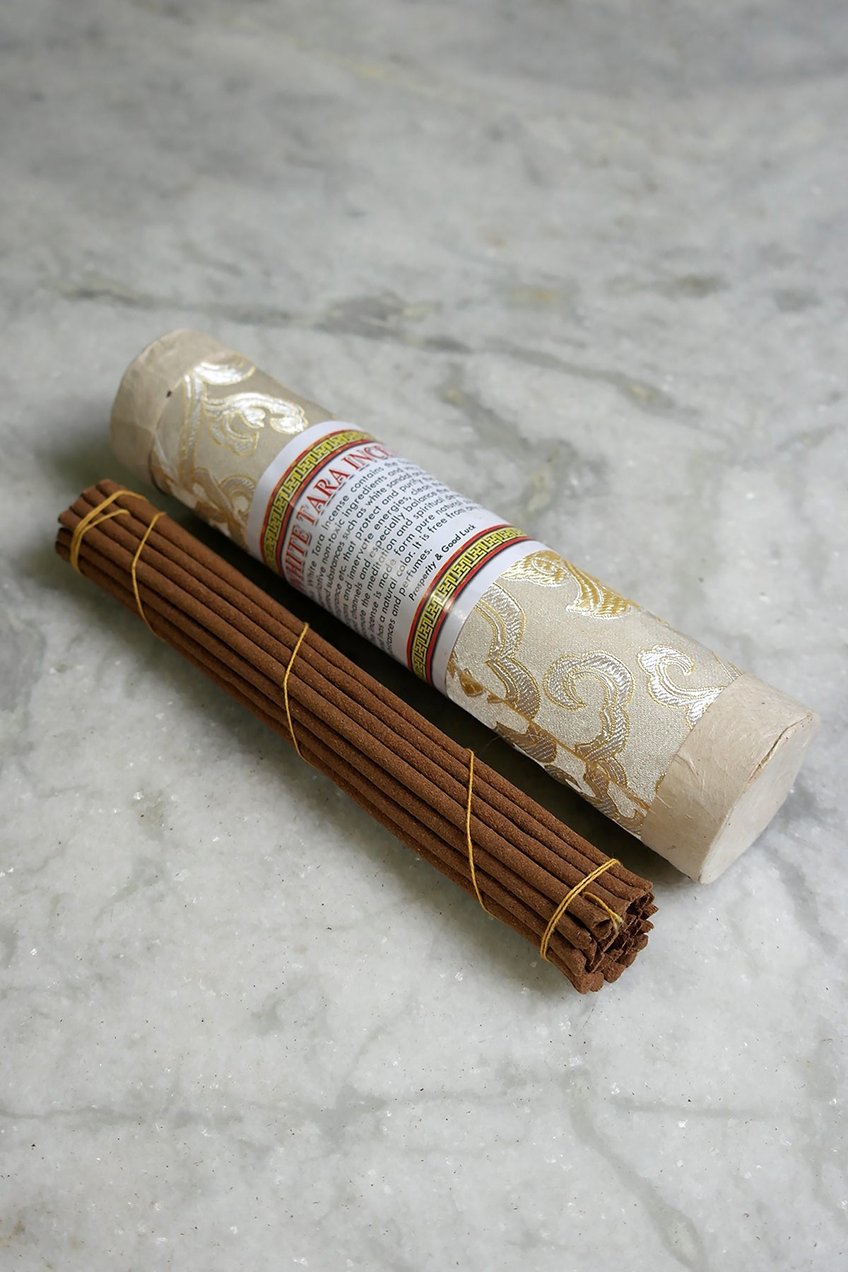 White Tara Incense in brocade pack
