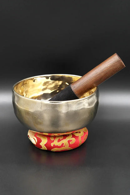 Traditional Singing bowls with ring cushion and mallet 5.5" - Vajracrafts