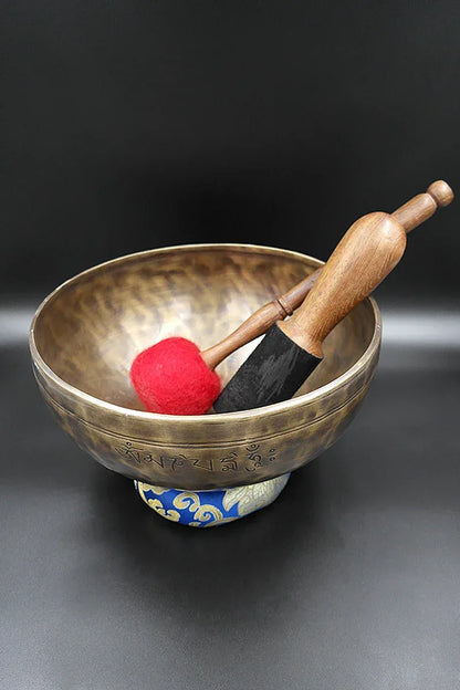 Full Moon Tibetan Singing Bowls from Nepal, hand crafted bowls 10" -Enhance Your Meditation and Relaxation - Vajracrafts