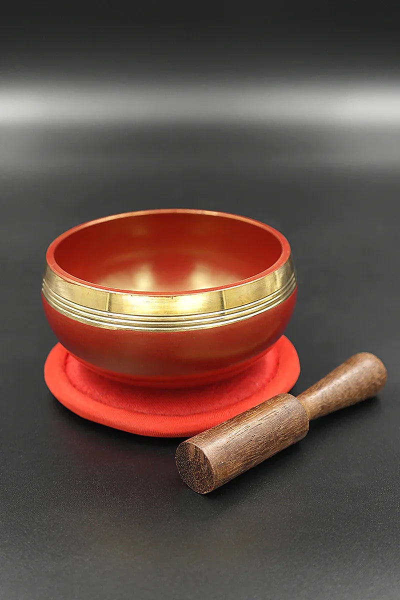 Root chakra (Muladhara) Singing Bowl, Meditation Practice Bowl, 3.2" - Vajracrafts