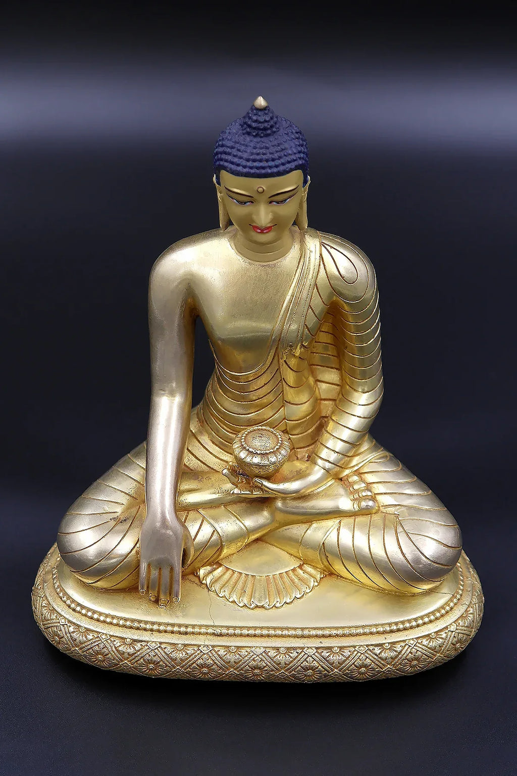 6" Lord Buddha Statue in Bhumi-Sparsha Mudra - Vajracrafts