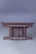 Traditional Newari Handcrafted Wooden Peacock Window - Vajracrafts