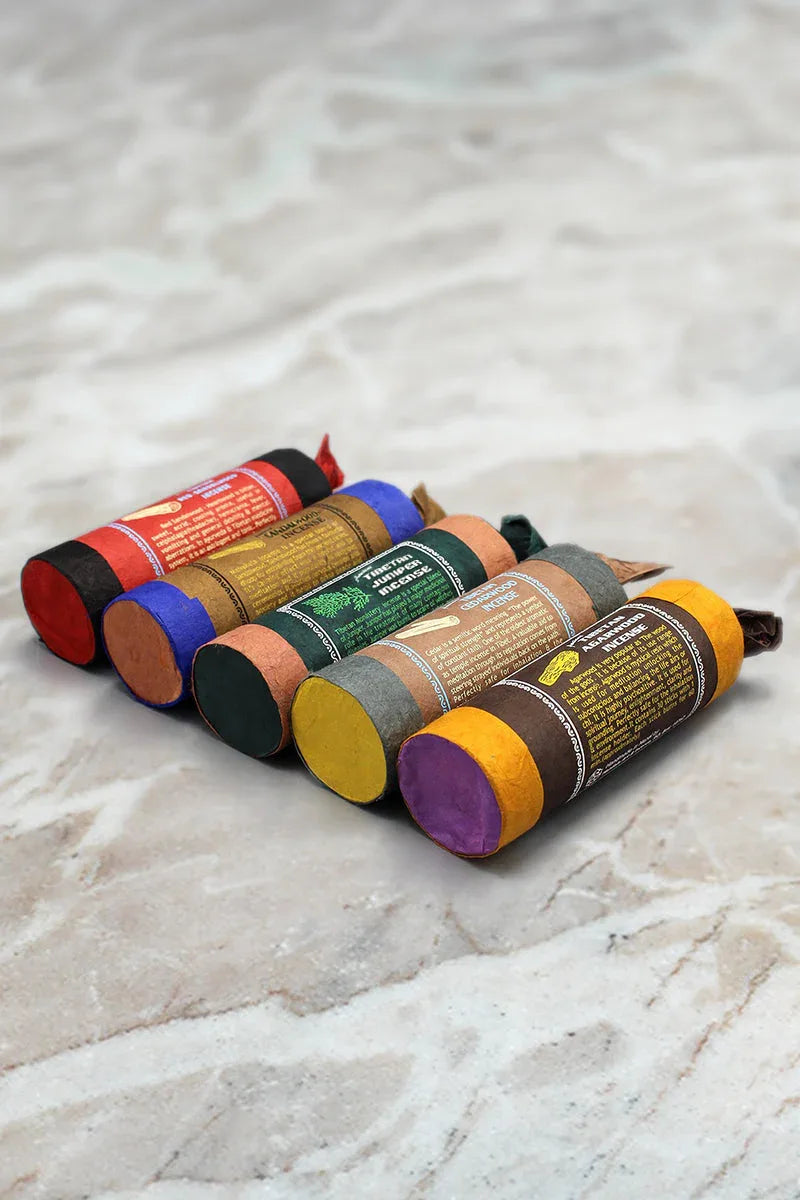 Ancient Tibetan Dhoop Incense Series, sandalwood, juniper, agarwood, cedar - Vajracrafts