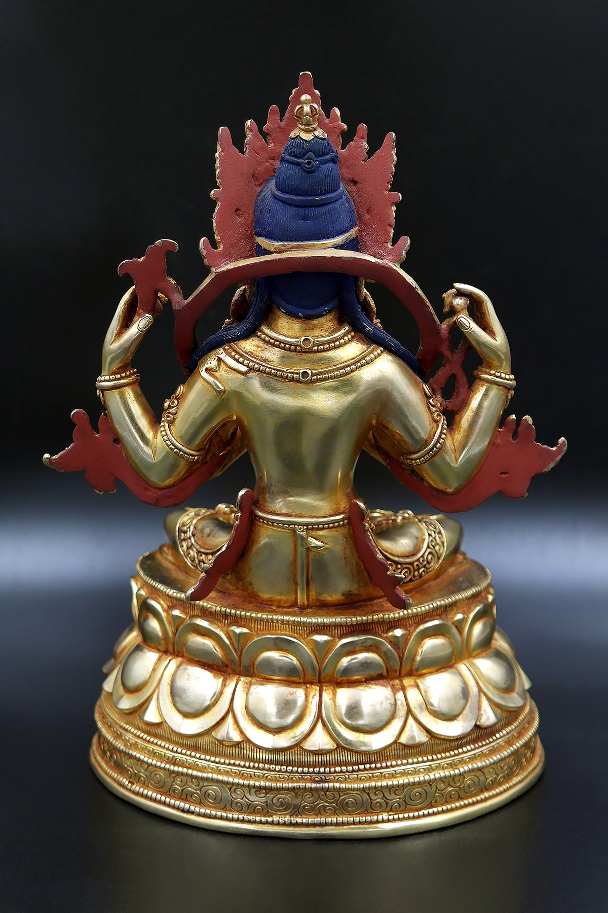 Tibetan Chenrezig Statue 10.5"