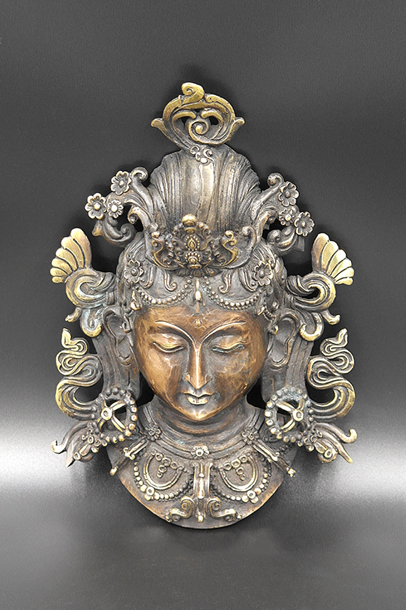 Goddess Tara Face Mask wall hanging in small size