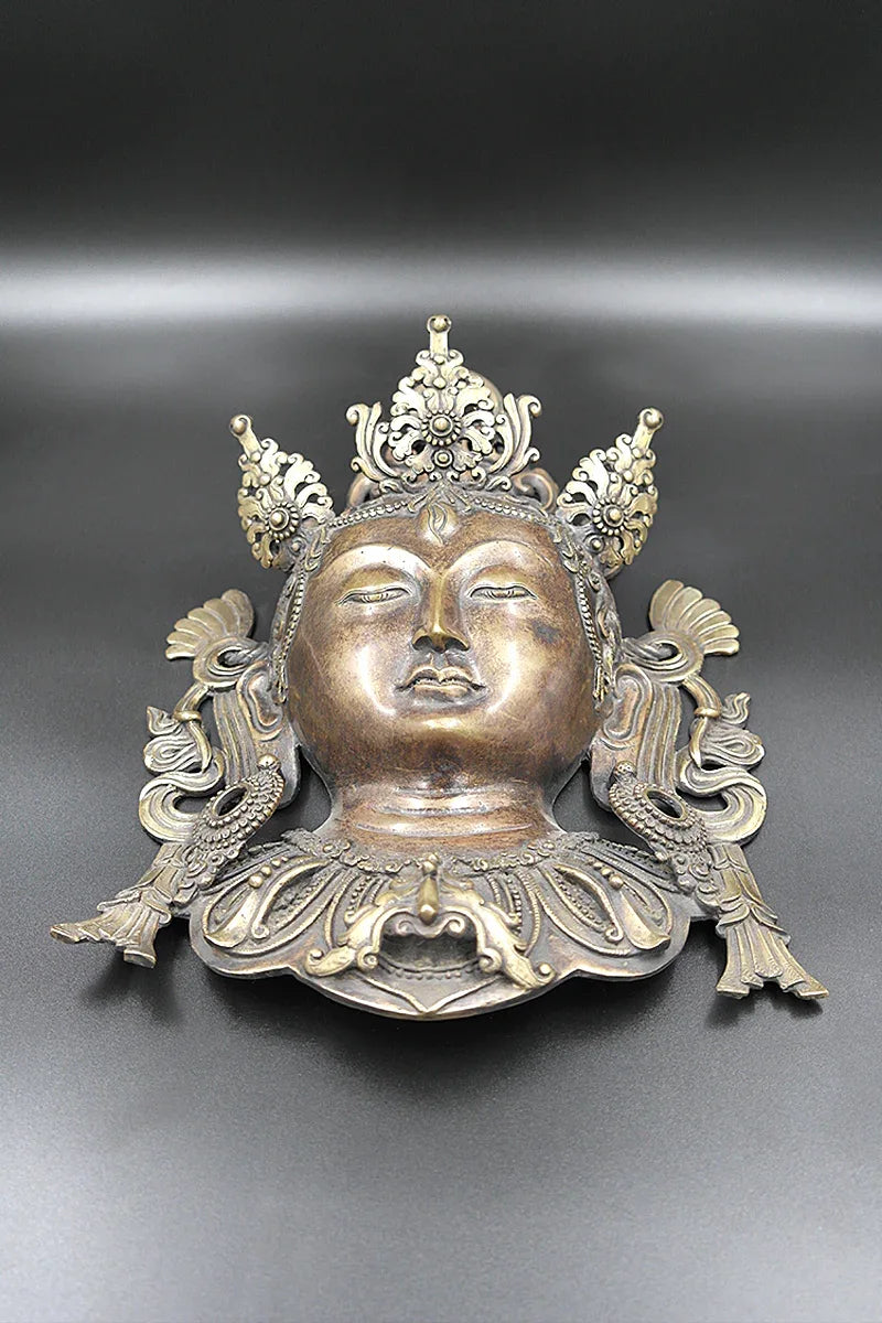 Tibetan Buddhist Goddess Tara Mask Wall Hanging - Vajracrafts