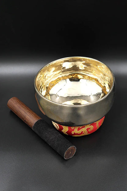 Traditional Singing bowls with ring cushion and mallet 5.5" - Vajracrafts