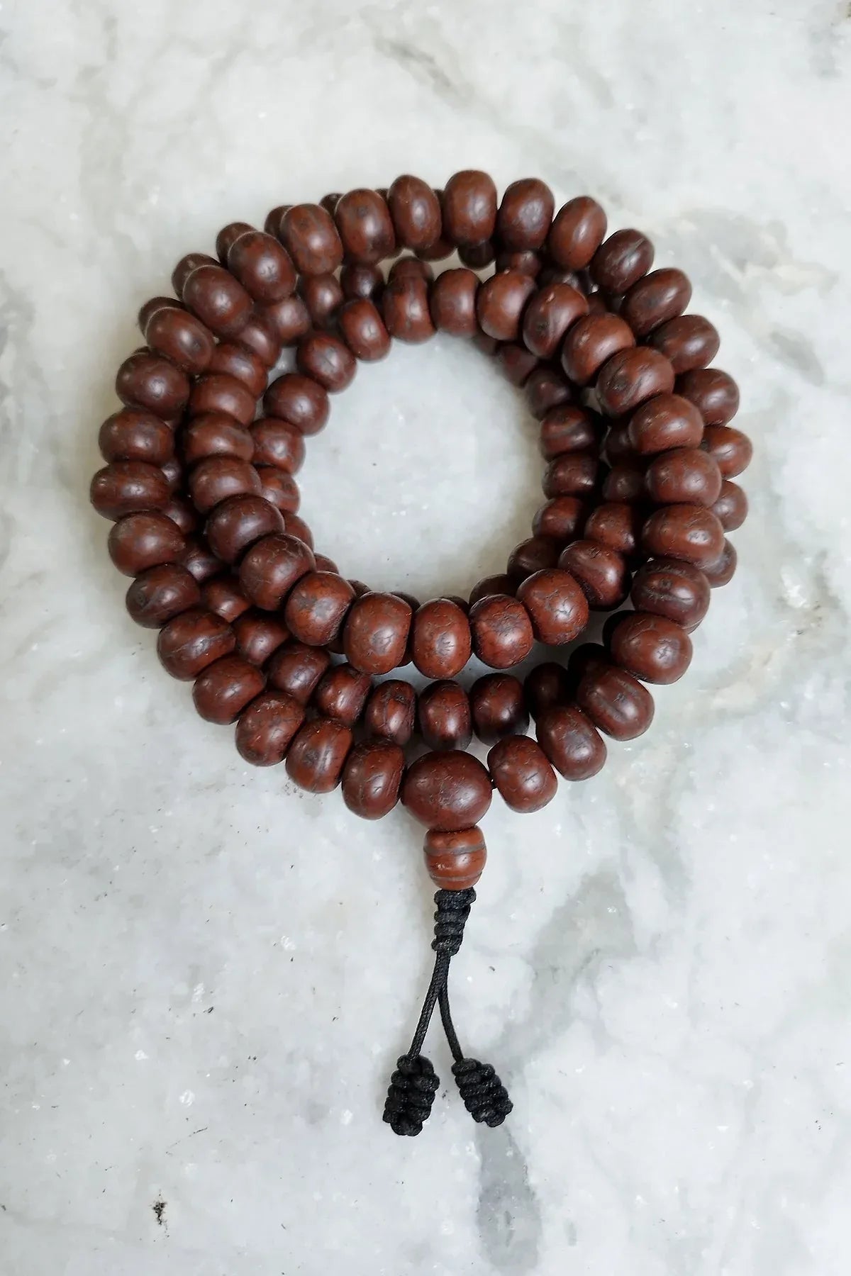 12mm Bodhi Seeds Mala, Buddhist Prayer Mala, Meditation Mala, Phoenix Eye Mala - Vajracrafts