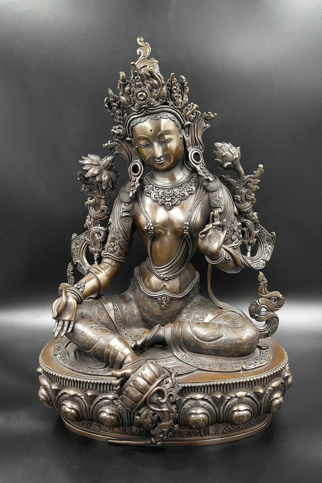 Masterpiece Green Tara Statue 16" - Vajracrafts