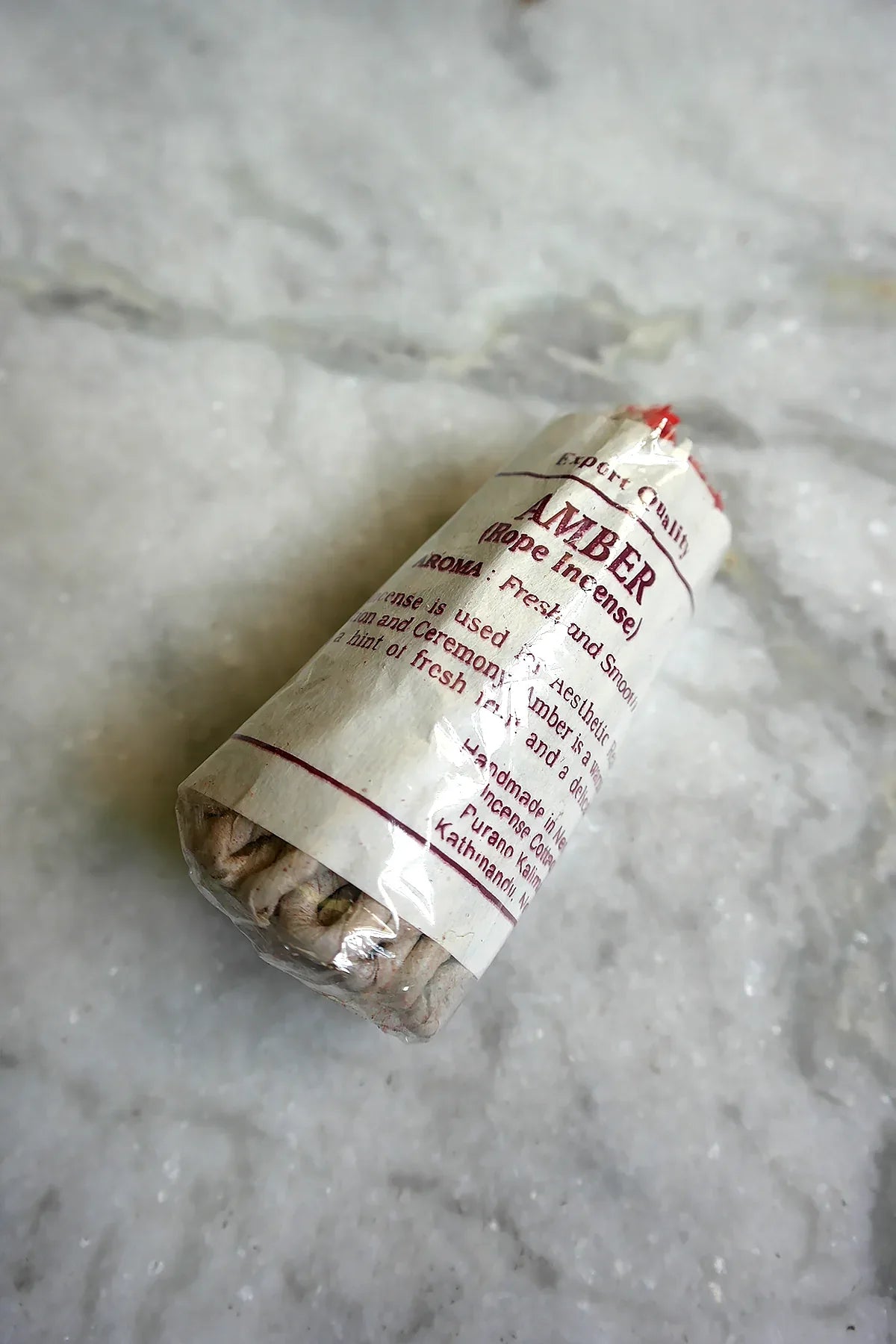 Amber Nepalese Rope Incense - Set of 6 - Vajracrafts