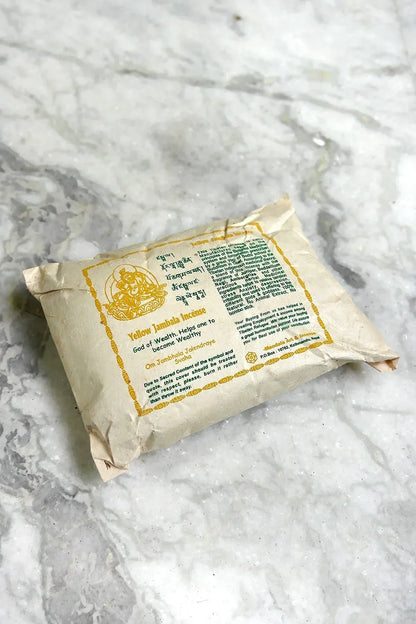 Yellow Jambala Powder Incense, Sang - Vajracrafts