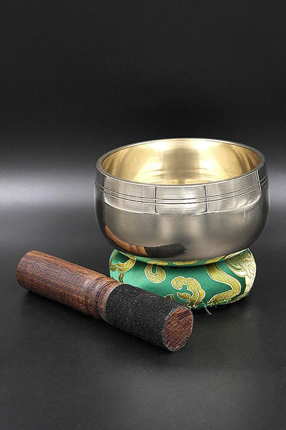 Handmade Singing Bowl for sound therapy, Yoga Practice Bowl, 4" - Vajracrafts