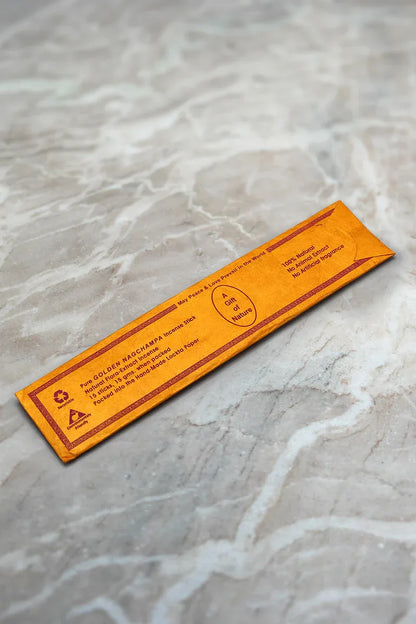 Golden Nag Champa Flora Incense Sticks - Vajracrafts