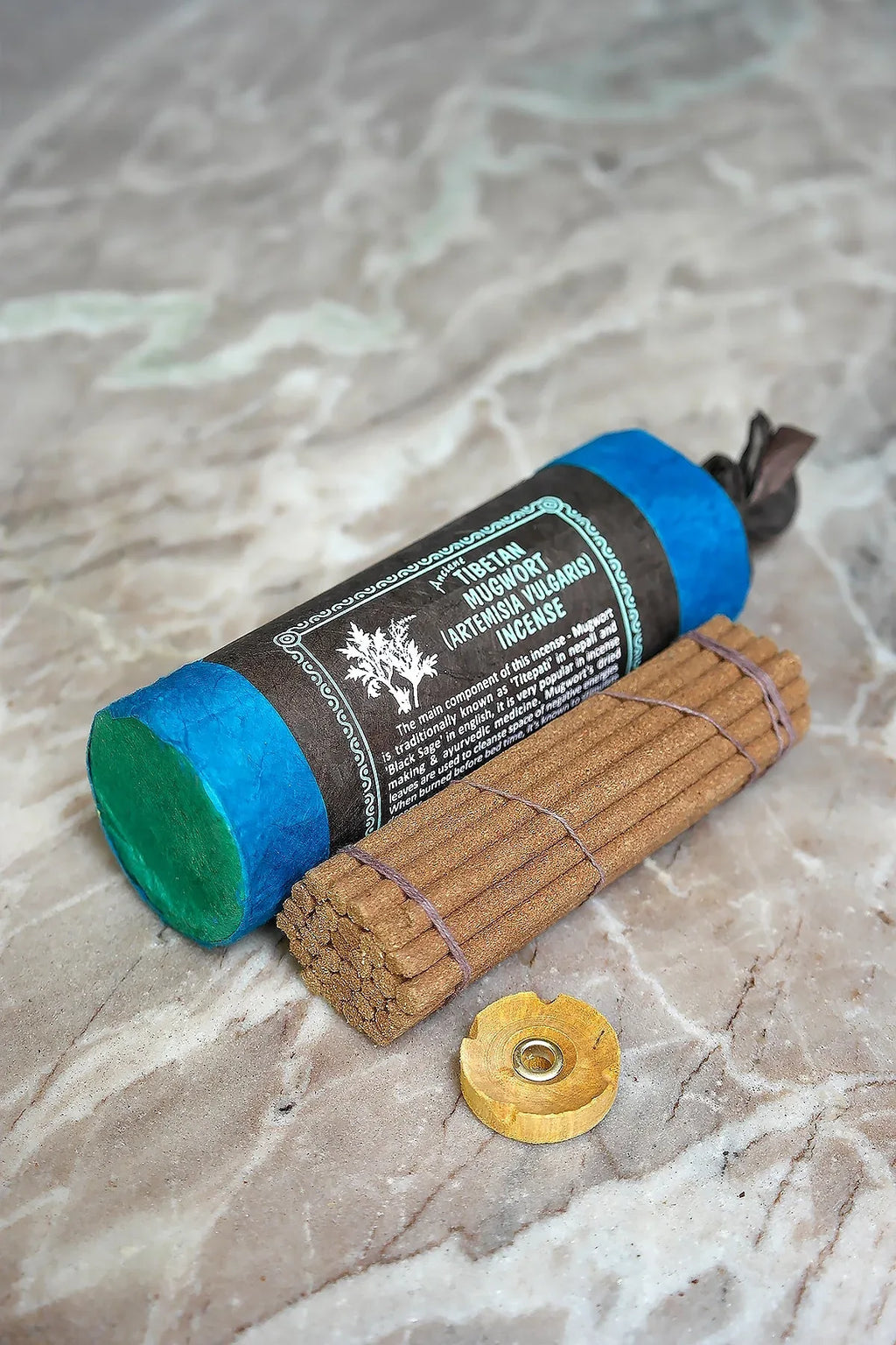 Ancient Tibetan Mugwort Incense Sticks, Traditional Natural handmade Incense - Vajracrafts