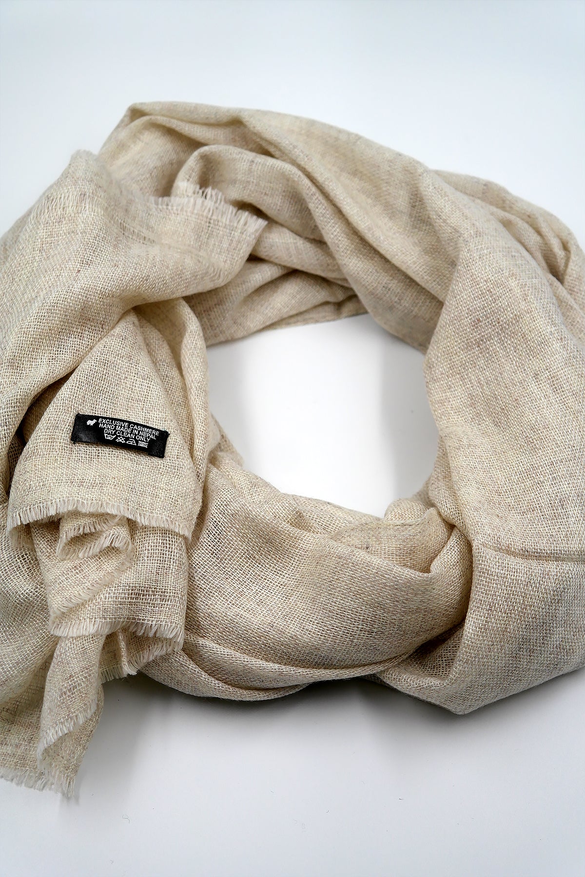 Natural Cashmere Scarf for Women
