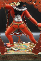 Vajra yogini hand painted copper statue 18" - Vajracrafts