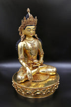 Crowned Shakyamuni Buddha Statue 12" - Vajracrafts