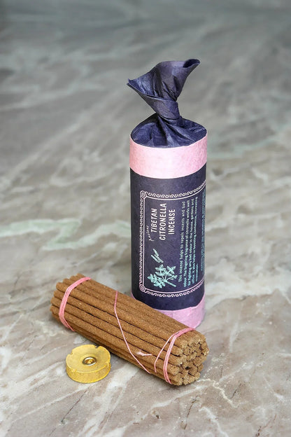Ancient Tibetan Citronella Incense Sticks, Traditional Natural Incense handmade - Vajracrafts