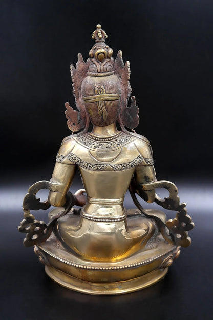 Antique looks Tibetan Vajrasattva Statue 11.5" - Vajracrafts