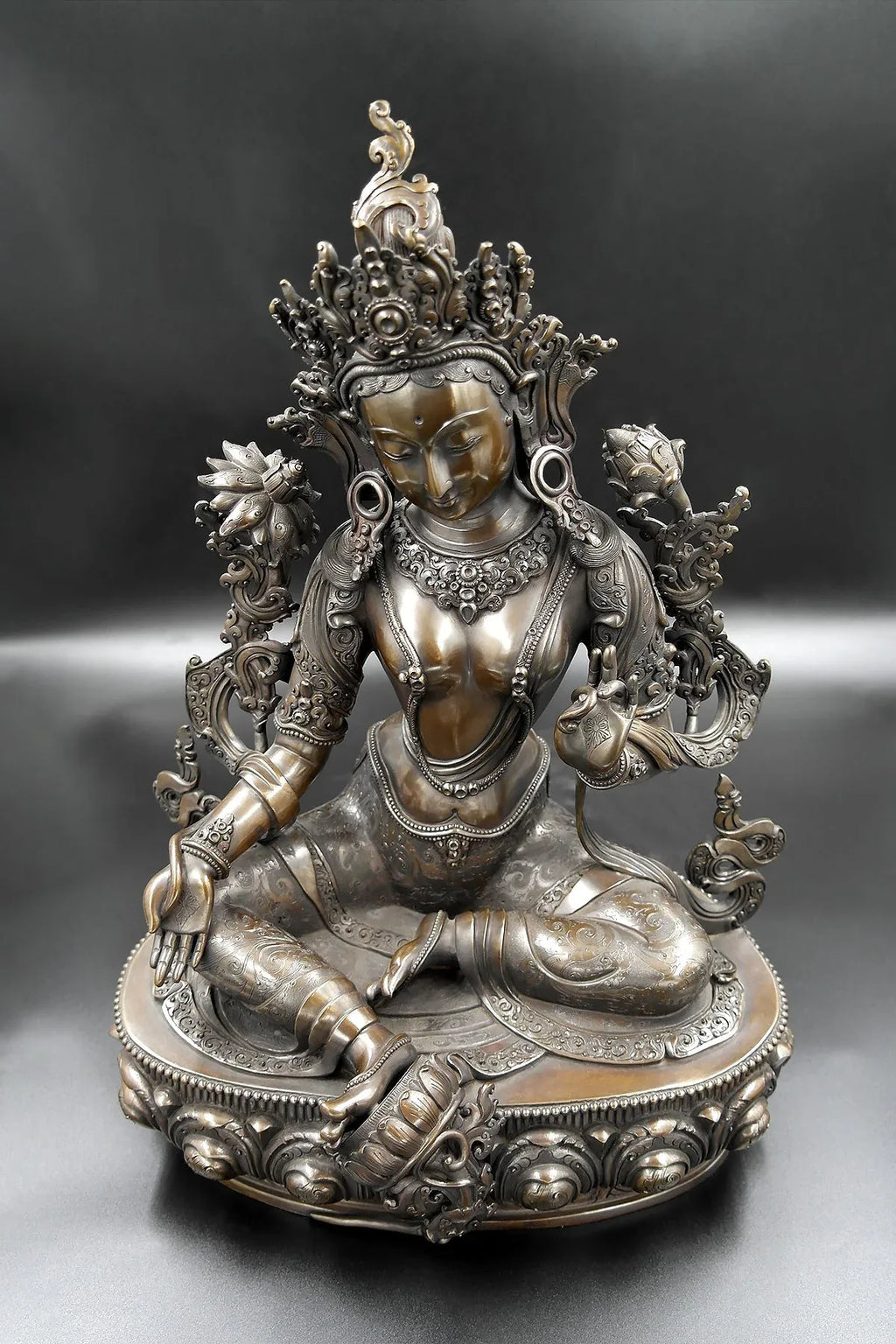 Masterpiece Green Tara Statue 16" - Vajracrafts