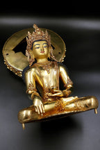 Crowned Shakyamuni Buddha Statue 12" - Vajracrafts