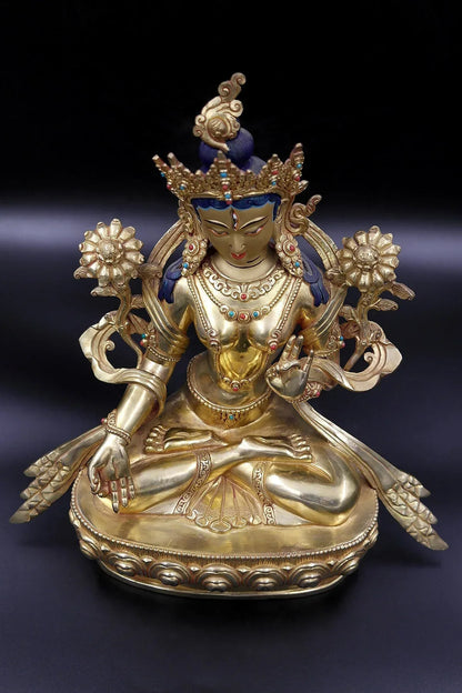 The Blissful White Tara Statue, 11" - Vajracrafts