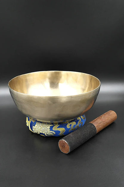 Tibetan Healing Zen Singing Bowl with ring cushion and Mallet 8" - Vajracrafts