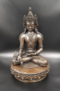 Crowned Medicine Buddha Statue 14" - Vajracrafts
