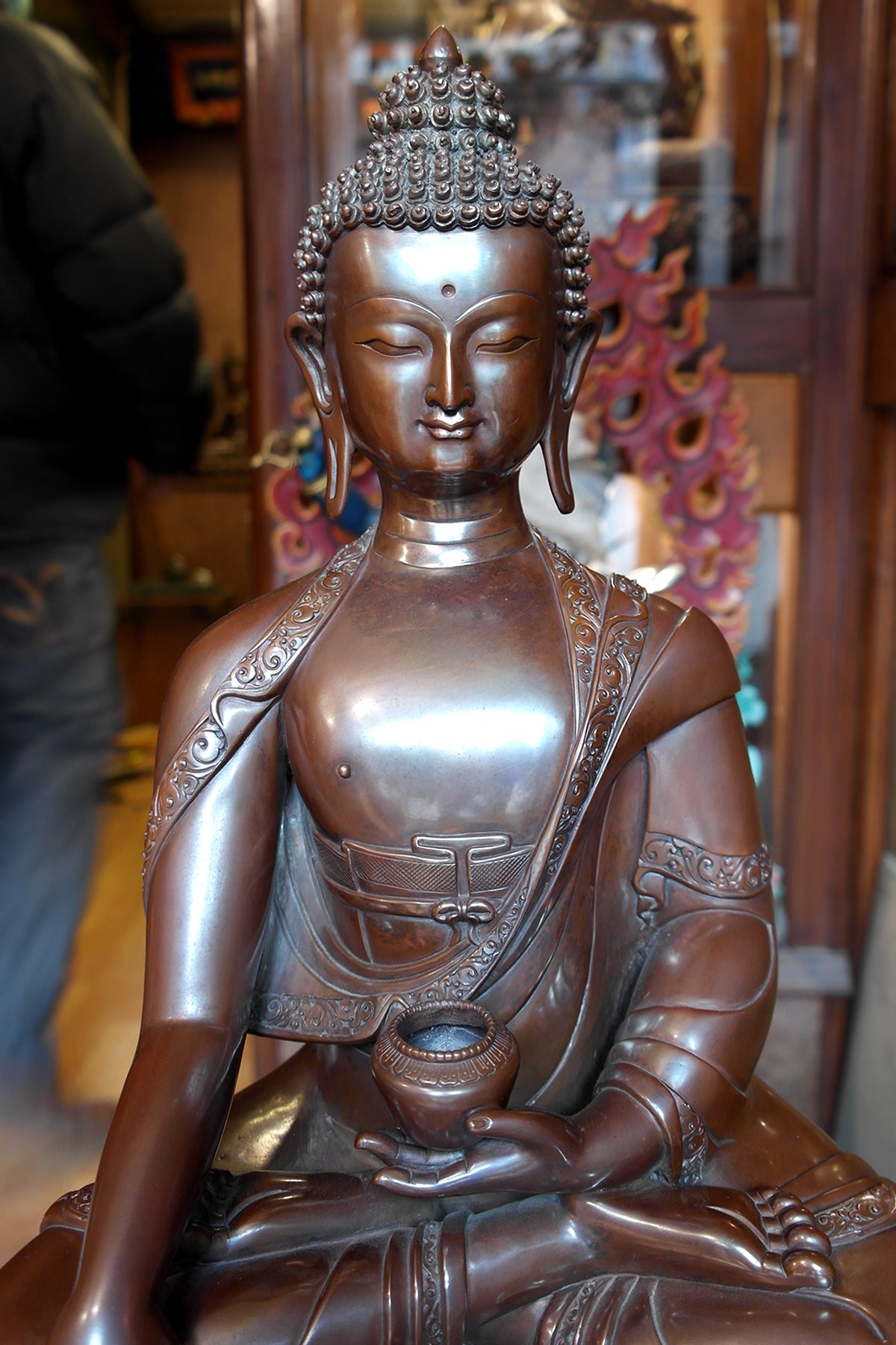 Masterpiece Shakyamuni Buddha Statue in Double Lotus 21"