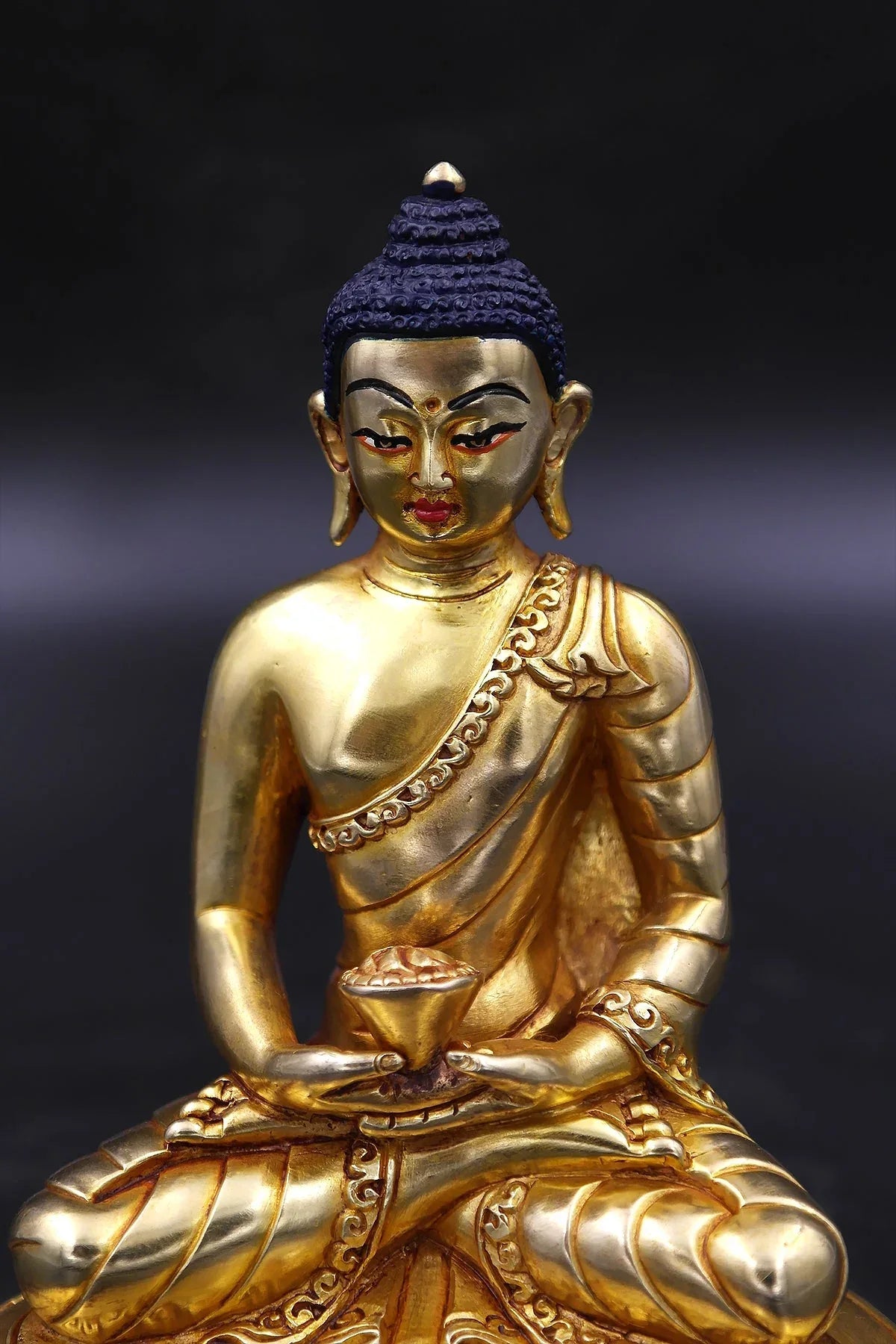 Handmade Amitabha Buddha Statue 6" - Vajracrafts