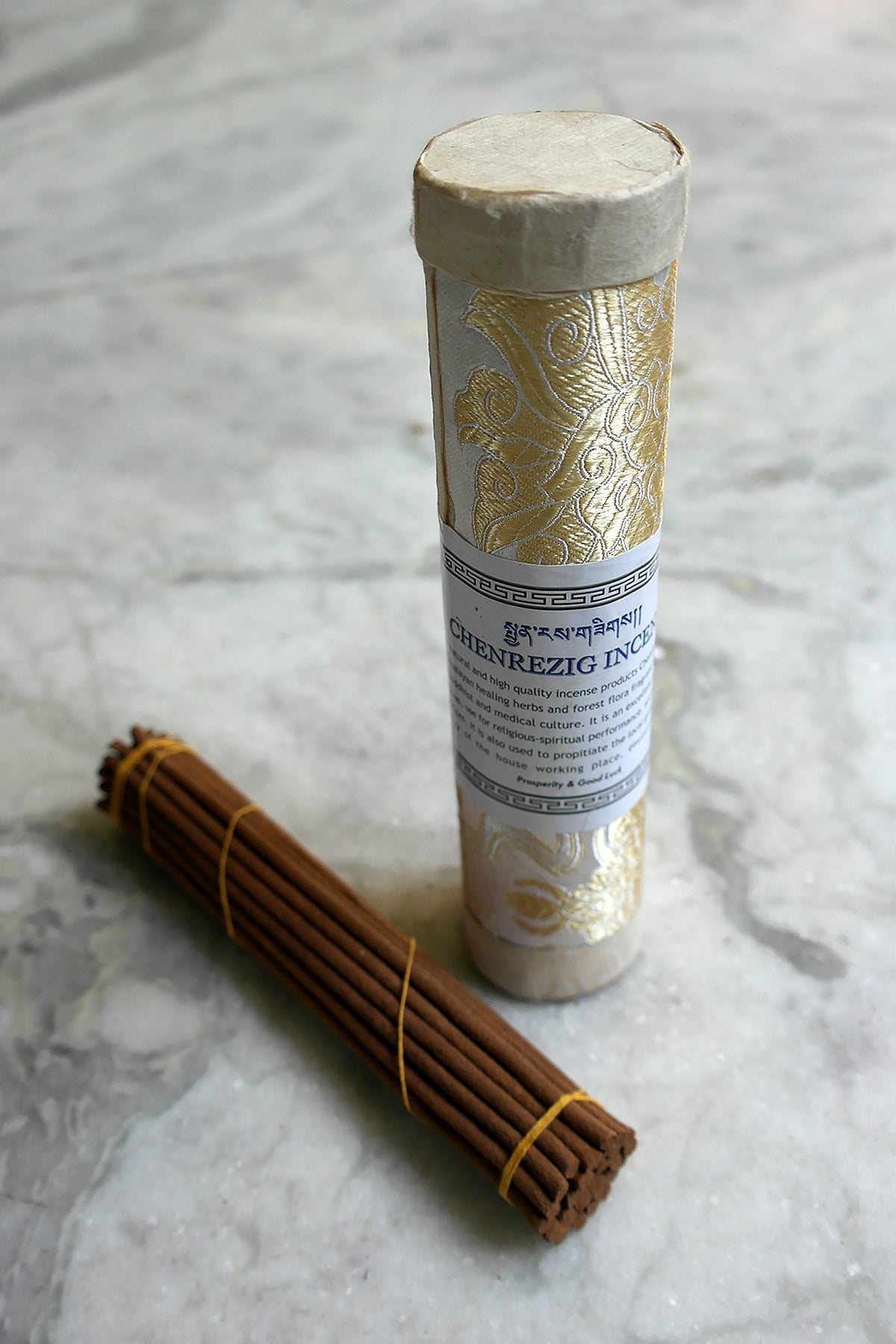 Tibetan Chenrezig Incense in brocade pack