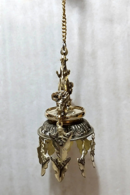 Hanging Oil Lamp From Nepal, Dalucha - Vajracrafts