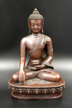 Copper Alloy Nepalese Shakyamuni Buddha Statue 8" - Vajracrafts