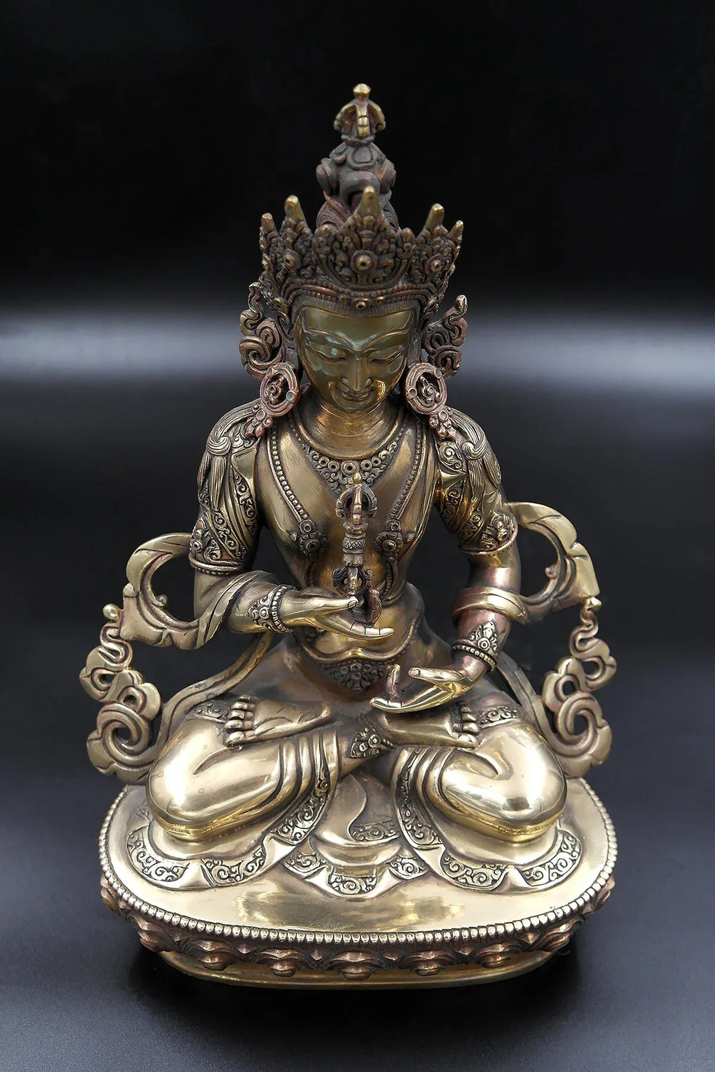 Antique looks Tibetan Vajrasattva Statue 11.5" - Vajracrafts